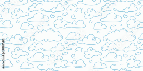 A serene sky filled with various cloud formations and shapes from a direct viewpoint