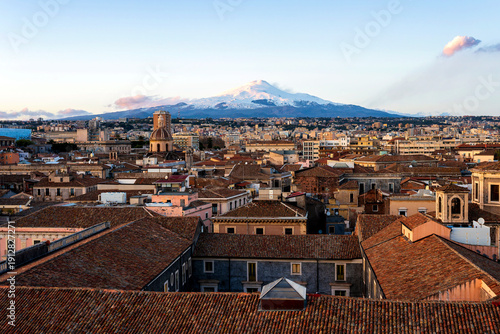 View of Catania from Badia di Sant’Agata