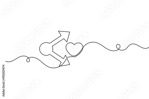 Share icon in continuous one line drawing with minimalist style isolated on white background vector