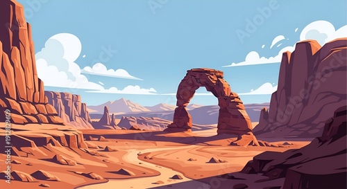 Wallpaper Mural delicate arch utah, desert landscape, sandstone formation, scenic view Torontodigital.ca
