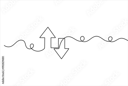 Share icon in continuous one line drawing with minimalist style isolated on white background vector