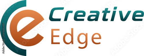 Modern Creative Edge Logo Design with Stylized Letter E Icon for Corporate Identity and Marketing Branding