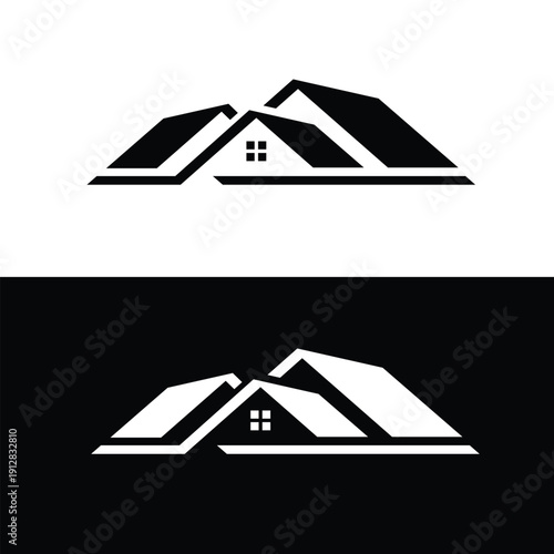 roof real estate logo design