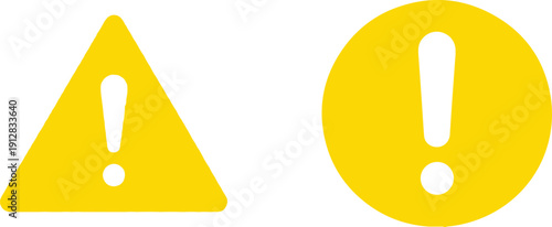 Warning attention icons. Attention caution sign warning symbol icon set .