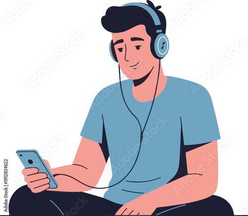 young man with laptop