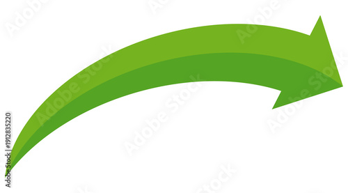 Green arrow vector icon showing direction symbol with flat style design. Jump icon	