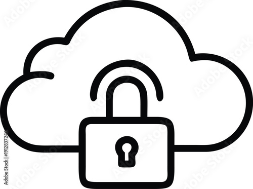 Lock and key vector icon symbol for security and protection