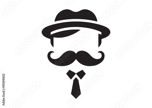 father's day logo silhouette vector, fatherhood silhouette vector illustration, father and son logo silhouette, gentleman logo silhouette, happy fathers day logo vector silhouette on white background 