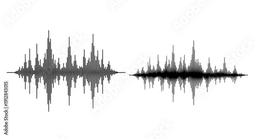 Two waveform displays against a clean white background