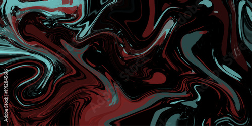 Abstract red acrylic pours liquid marble surface design.  Creative swirled or curve of oil paint for marble texture abstract vector design. Creative swirled or curve of oil paint for marble texture. 
