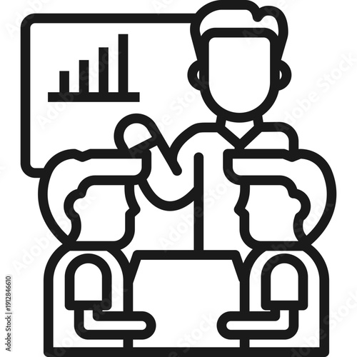 Employee Training line icon