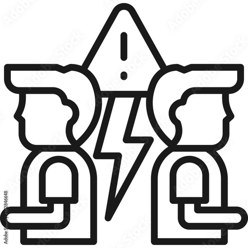 Conflict Resolution line icon