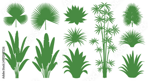 Collection of grain and cereal icons with line art design