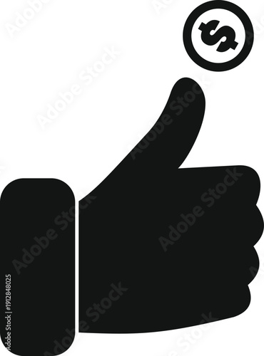 Hand holding and flipping a dollar coin symbolising decision making and gambling