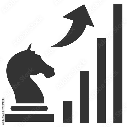 Business Strategy Glyph Icon