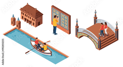 Isometric city life: architecture, art, and romance