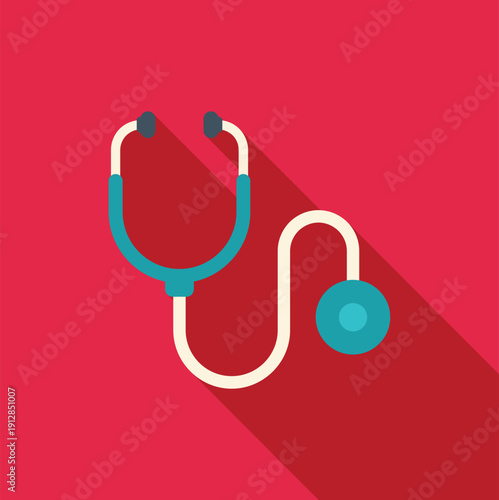 Medical stethoscope icon representing healthcare and examination