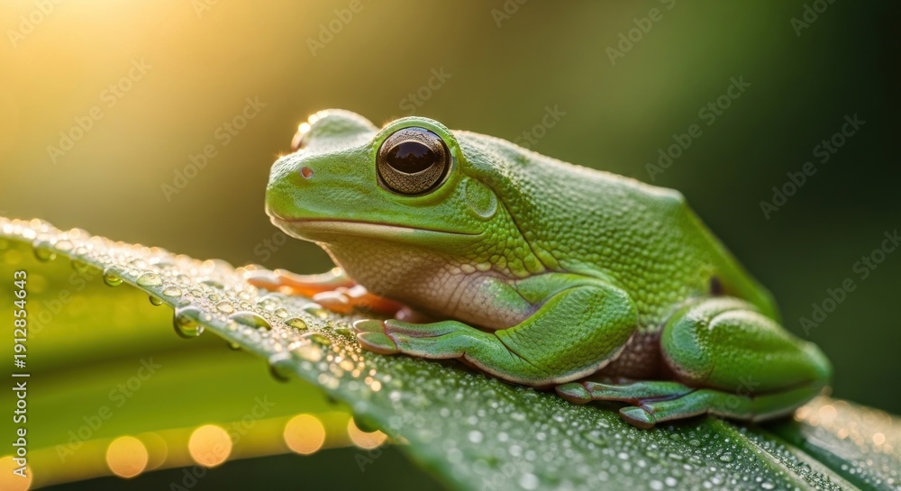 Fototapeta premium green tree frog