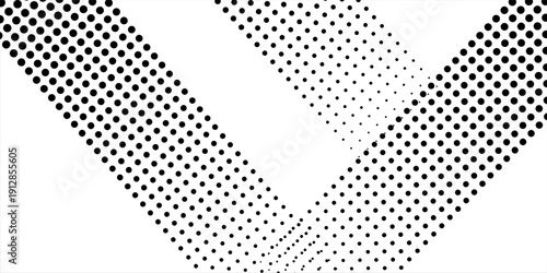 Set of halftone dots gradient pattern texture isolated on white background. Straight dotted spots using halftone circle dot raster texture. Vector blot half tone collection.