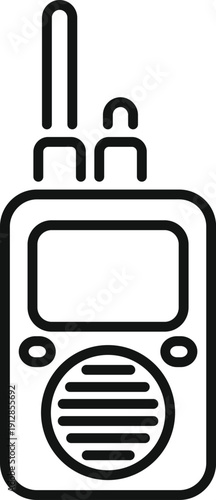 Walkie talkie icon representing portable two way radio communication