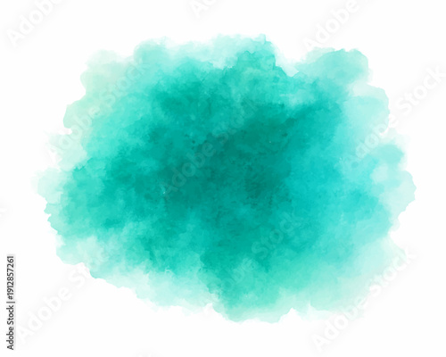 Teal Green Watercolor Splash Abstract Background Texture Design