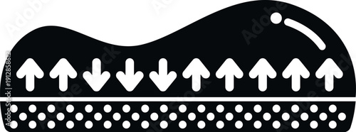 Orthopedic mattress providing breathable comfort with pressure relief and support