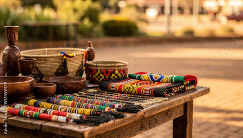 Traditional Clothing, Diverse Cultures Unity, Colorful Ethnic Dresses and Beadwork, South Africa