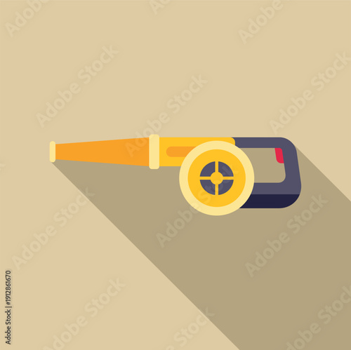 Fire hose nozzle representing fire safety equipment and emergency response