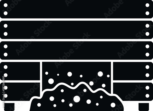 Compost bin holding organic waste for nutrient rich soil enrichment