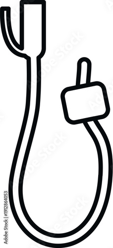 Medical catheter tube representing care and treatment