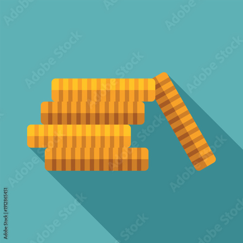 Stacking gold coins forming a collapsing tower, symbolizing financial instability