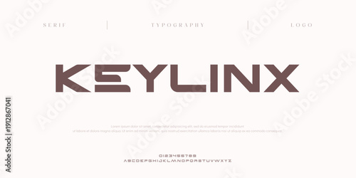 Keylinx, Creative digital abstract sport modern alphabet logo font. Typography bold typeface for sport, technology, digital, future creative logos fonts. vector illustration
