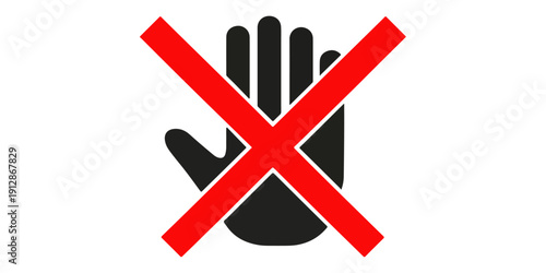 A 3d red no smoking sign and isolated no entry icon featuring a cross mark symbol for web design illustration to signal a negative reject choice or stop warning