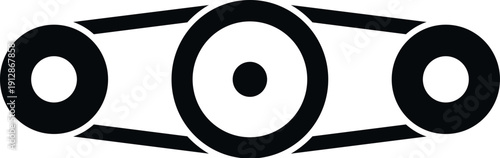 Timing belt transferring power between pulleys in an automotive engine