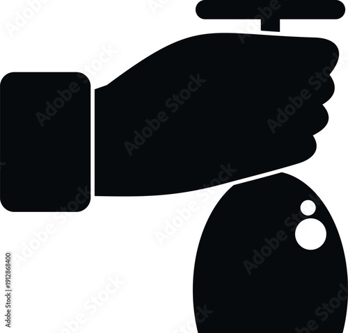 Barista hand tamping ground coffee in a portafilter, preparing espresso