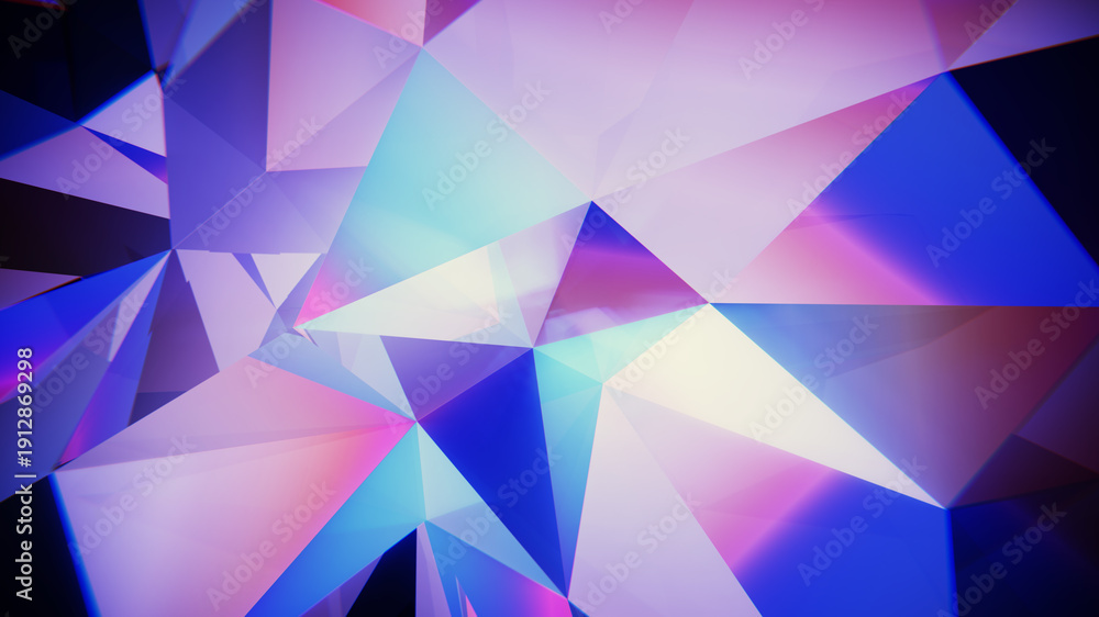 Obraz premium Abstract background showing light dispersion through glass creating an iridescent effect