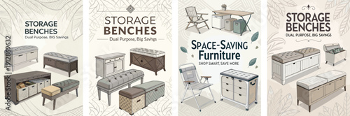 Stylish storage benches for smart living; practical and space-saving designs.