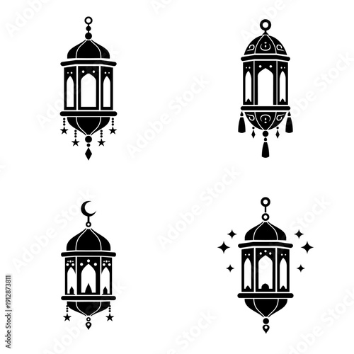 set of islamic lantern
