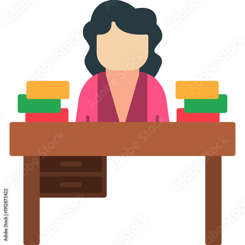 Teacher Desk Icon