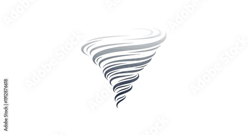 Abstract Tornado Swirl Graphic Design Element.