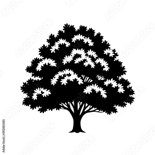 vector tree silhouette