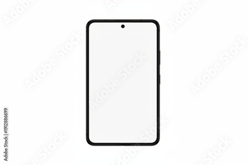 Smartphone Interface: A sleek smartphone, its screen radiating a blank canvas of modern technology and connectivity, ready to be filled with information and experiences.