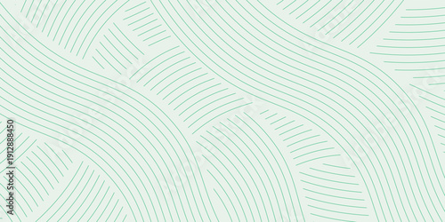 farm green banner, organic abstract background with fields. wavy green lines, natural organic products. ecology background. striped farmer green Pattern