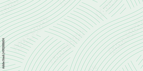 farm green banner, organic abstract background with fields. wavy green lines, natural organic products. ecology background. striped farmer green Pattern