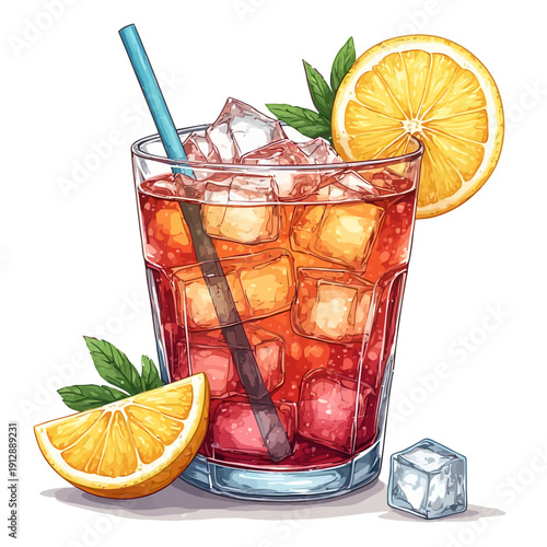 Very Cool Ice Juice Drink Design