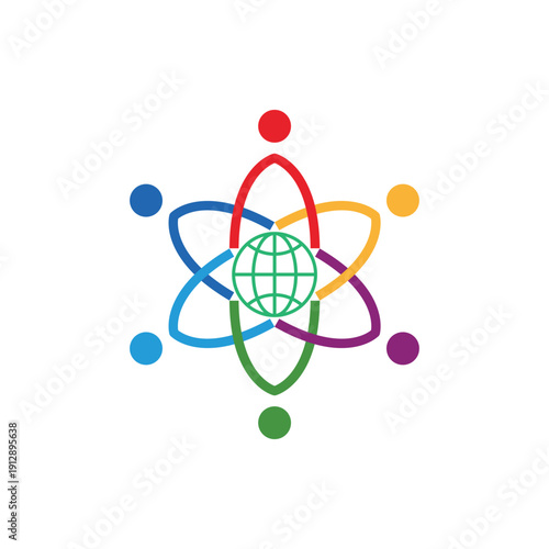 global community logo icon vector illustration