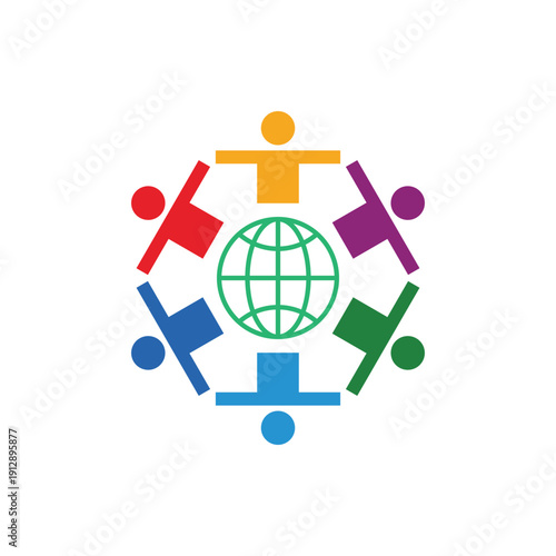global community logo icon vector illustration