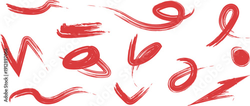 brush stroke alphabet characters