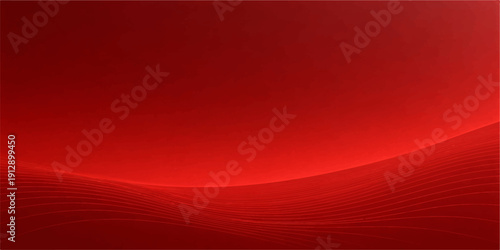 Abstract red background with flowing glowing waves and dynamic light lines creates a vibrant motion texture for a Christmas wallpaper illustration or art backdrop design