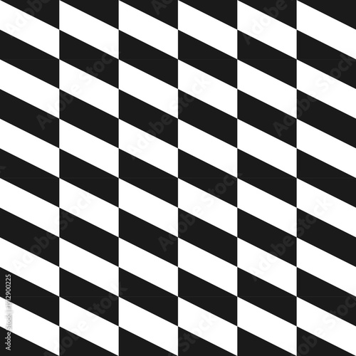 Vector seamless geometric weave pattern. Black and white abstract background. Monochrome texture. Endless unusual textile print